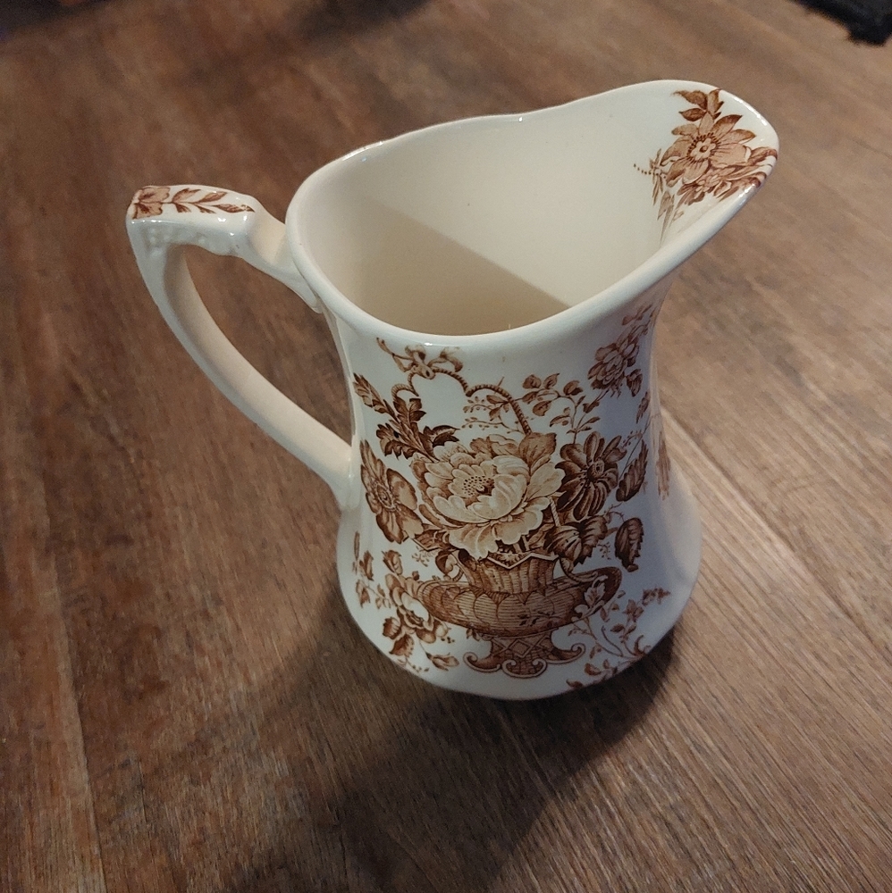 Charlotte Alfred Meakin Stafforfshire Pitcher - Vintage Transferware